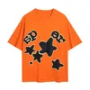 Designer SP5 mens t shirt depts Sp5der web womens tshirts graphic tee hand-painted INS splash letter round neck t-shirts clothes size S-3XL