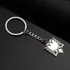 Pendant Necklaces Stainless Steel Albania Eagle Keychain Ethnic Women Men Chain Jewelry