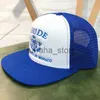 Czapki kulkowe litera haftowa kapelusz dla mężczyzn MESH Trucker Hat swobodna czapka baseballowa mężczyźni i kobiety gorra padel hombre chapme femme hip hop cap j240117