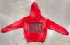 Sweats à capuche pour hommes Sweatshirts Hip Hop Harajuku Sweat à capuche rouge Lettre Sweat à capuche imprimé Homme 2023 Street Zip Sweat à capuche Gothique Harajuku Mode Couple Lâche Sweatshirtephemeralew