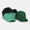Bollmössor möter lastbilshatt tvättad pappa hatt för män kvinnor söta baseball mössor ostrukturerade leende broderade hatt yq240117