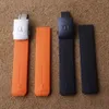 20mm soft nature Rubber silicone Watch Band watchband Fits For Tissot strap for TTouch Z353 free tools Stainless steel buckles 240116