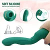 vibrateur Vibromasseur d'aspiration multi-fréquence vert bâton de tapotement du point G femelle portant un vibrateur pour produits sexuels pour adultes lors de la sortie 231129