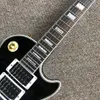 Anpassad butik en bit nacke Peter Frampton Black Electric Guitar, 3 -delad pickup, Rosewood Fingerboard, guldhårdvara, gratis frakt