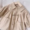 Tench Coats Lawadka 9m-6 jaar Baby Girl Trench Coats Spring herfstkleding voor meisjes Fashion Children's Clothing katoen Trenchcoats Koreaans H240508