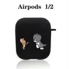 Mobiltelefonfodral söt tecknad liten mus och kattskydd för AirPods 1/2 Case AirPods3 AirPods Pro Generation TPU Case Gift YQ240117