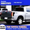 Для Toyota Tundra светодиодный задний фонарь 07-13 автомобильные аксессуары тормозные габаритные огни заднего хода динамический стример индикатор указателя поворота задний фонарь