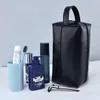 Kosmetiktaschen Männer PU-Leder Wasserdichte Make-up-Tasche Frauen Reisen Hängende Toilettenartikel Organizer Hautpflegeprodukt Aufbewahrungsbox Fällen