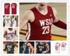 Maillots de basket-ball personnalisés des Cougars de l'État de Washington WSU Klay Thompson Noah Williams Michael Flowers Tyrell Roberts Efe Abog2530231