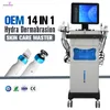 Newly Hydro Facial Aqua Peel Machine Face Lift Diamond Dermabrasion Skin Care Oxygen Water Jet Spa 14 In 1 Hydrafacial Machine