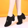 Women Dance Buty Jazz Latin Ballroom Balsa Bute High Heels Panie trening trening Modern Sneakers Female 240117