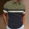 Koszulka z krótkim rękawem w kratę Plaid Men Polo Shirt Siatka oddychająca klapa swoboda t-shirt letnia moda męska koszulka 240117