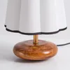 Table Lamps American Lamp Solid Wood Cloth Cover Retro Decoration Bedroom Living Room Desk Master