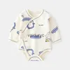 Sets Lawadka 0-12m Neugeborene Mädchen Jungen Jungen BodySuit Frühling Sommer Baumwolle Langarmes Infant Jumpsuit Print Kleinkind Kleidung für Jungen H240508