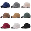 Bérets hommes couleur unie tissu en daim casquettes à visière réglables chapeau de camion casquette de baseball chapeaux