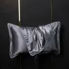 2PC 25 Momme Natural Mulberry Silk Pillow Case 6a Pure Silk Decoration AB Side Envelope Cushion Cover Cover New Luxury Pillow Case 240113