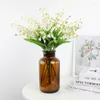 Dekorativa blommor Simulerade Lily of the Valley Fake Flower Bouquetwedding Home Decoration Bouquetartificial Bell Flowerpography Props