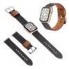 Luxury Leather Watchband Rem för Apple Watch Band 45mm 44mm 42mm 41mm 38mm 40mm 49mm IWATCH 4 5 6 7 8 Series G Luxury Designer Läder Färgglada blommor Snake 8562