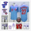 Custom мужчины женщины молодежь Vintage Montreal Expos Jersey Бейсбол 12 Том Брэди 27 Владимир Герреро 34 Брайс 34 Харпер Педро Мартинес Доусон Тим Рейнс Гэри