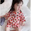Паджама Lawadka Summer Gilms Kids Pajamas Set Set Shot Roolves Sleepwear для малыш