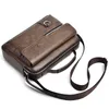 Luxury Kangaroo Brand Messenger väskor män läder casual crossbody väska för brun svart affärs axel handväska 240117