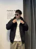 Abbigliamento maschile Felpa nera con zip intera per uomo Felpe con cappuccio tinta unita Harajuku Moda Lusso Novità e streetwear Overfit S 240117