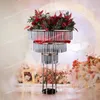 Od 90 cm do 140 cm) 3 warstwy dekoracja ślubna Pillar Filar Flower Stand Acryl Wazon Kolumna Kwiat Stojak na scenę ślubną wystrój sceny
