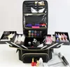 Cosmetische organisator voor dames Draagbare komische make-uptas Make-up koffer 2 lagen cosmetische reiskoffer voor dames Make-up treinkoffer 240116