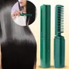 2 In 1 Lazy Straightener Hair Comb Portable Mini USB Rechargeable Fast Heating Styling Tools 240116