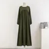 Spirng Autumn Full Sleeve Casual Plus Size Dres Loose Maxi Dresses Female Oversize Long Vestidoes Fit 120 kg 240116