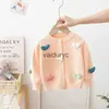 Pullover winter gebreide kinderen vest trui voor meisjes jassen love girl children's outerwear kleding herfst kleding zacht sweatshirt 1-5T H240508