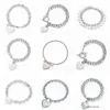 Bijoux de créateurs pour femmes Bracelet classique T marque 925 en argent sterling coeur diamant flèche amour pendentifs bracelet mode handwear en gros