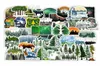 Pack of 50Pcs Whole Outdoor Forest Stickers Waterproof Sticker For Luggage Laptop Skateboard Notebook Water Bottle Car decals 4207545