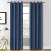 MAKEHOM 100% Blackout Curtain for Bedroom living room Solid Color Linen Thermal Insulated Modern Curtain for Kitchen Drapes 240117