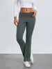 Pantaloni da donna Pantaloni slim svasati a vita alta con volant da donna Pantaloni sportivi casual primavera autunno