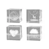 Bottles 3D Crystal Cube Paperweight Weather Sign Ornaments Crafts For Room