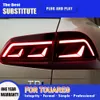 Auto Achterlicht Montage Dynamische Streamer Richtingaanwijzer Rem Achteruit Inparkeren Running Lights Voor Vw Touareg Led-achterlicht 11-18