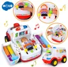 Hola 836 Ambulans Araba Oyuncak Bebek için Müzik Işıkları ile Oyuncak Toddlers 1324 Ay 2in1 Çocuklar İçin Doktor Oyuncak Set Kiti Y7001534