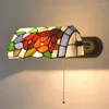 Wall Lamps Colorful Glass Shade Lamp Bohemia Bed Light Decorative Sconce Mirror Nordic Home In Living Room Foyer