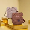 Handtaschen Personalisierter Rucksack für Damen und Mädchen mit süßem Bärenmuster, Plüsch-Kleinkind-Rucksack für Mädchen, individueller Name, kleiner lässiger Schulter-Tagesrucksack