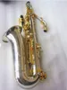 High-end original 037 estrutura um-para-um modelo E-flat tune profissional saxofone alto tubo de cobre branco corpo sax banhado a ouro com estojo