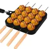 16 hål aluminium takoyaki maker grill pan bläckfisk bollplatta hem matlagning bakform formar mögel kök verktyg 240116