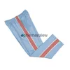 Pantalons pour hommes aiguilles pantalons de survêtement hommes femmes meilleure qualité Poly aiguilles lisses pantalon papillon tricoté rayure pantalon éphémère