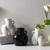 Vases Creative Body Butt Vase Handicraft Furnishings Home Decoration Flower Arrangement Ornaments Scandinavian Style Table Centerpiece YQ240117