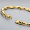 Bracelet Fongten en acier inoxydable pour hommes femmes lisse bambou manchette bracelet à breloques bijoux à la mode en gros