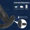 Telescopic Male Anal Vibrator Prostate Massager Wireless Buttplug Thrusting Plug Anus Penis Ring Sex Toys For Men 240117