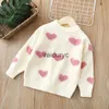 Pelover Lawadka 2-6 años suéteres de punto para niños Amor Pearl Kids Girls Sweater Clother Winter Winter Autumn Soft Baby Knited Knitting 2022 H240508