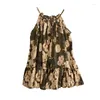 Girl Dresses Children's Clothing Summer Dress Girls' Floral Suspender Little Temperament Princess