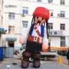 Atacado gigante pirata inflável capitão 5m 16,4 pés desfile desempenho personagem de desenho animado balão pirata com uma faca para show ao ar livre