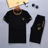 Men's Tracksuits Designer Luxury Fashion Male Sets Letters Print Short Sleeve Tees Suit High end Quality 15 Color T Shirts Tops and Shorts 2 Pie Set Men othing 1UOL